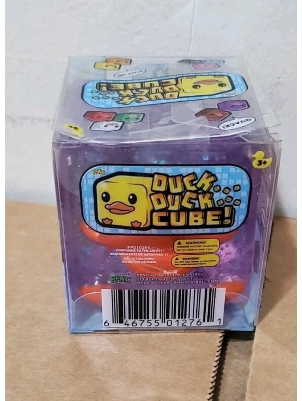 Duck Duck Cube Squishy Toy Viral Five Below Squishee Tiktok Soft Purple Stackab